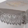 Tischdecke Outdoor Häkelspitze Amira rund dunkelgrau Ø Produktbild-Vorschau 3