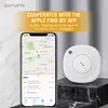A white 4smarts SkyTag Bluetooth tracker is shown next to an iPhone displaying the Apple Find My app. Anteprima dell’immagine prodotto