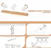 ZMH Plafonnier Blanc Spot de plafond 3 flammes en bois Voir les images du produit 9