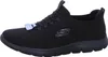 A black Skechers sneaker is shown from the side against a white background. Voir les images du produit