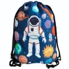 HECKBO Sacca sportiva con motivo astronauta e spazio | Anteprima dell’immagine prodotto 1