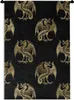 MuchoWow® Wandteppich Wandbehang Muster - Drache - Gold Produktbild-Vorschau 1