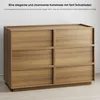 Kommode mit 6 Schubladen 115x48x78cm Holz Eichenfarbe für Produktbild-Vorschau 5