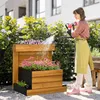 Vyvýšený záhon Outsunny se 4 truhlíky na květiny se Náhled obrázku produktu 10
