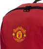 A close-up of a red backpack with the Manchester United logo. Podgląd zdjęcia produktu