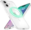 A clear protective case for an iPhone with a magnetic charging ring is shown, with another iPhone visible underneath. Produktbild-Vorschau