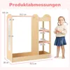 COSTWAY 93,5x38x100 cm armadio per bambini con specchio, Anteprima dell’immagine prodotto 3