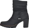 Rieker Damen Stiefelette Kordel Blockabsatz Warmfutter Produktbild-Vorschau 7