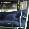 Outsunny 4er-Set Sitzkissen, 150x50 cm wasserabweisend Produktbild-Vorschau 6
