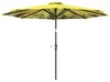 Ombrellone Outsunny Ø 300 cm, ombrellone con manovella, Anteprima dell’immagine prodotto 1