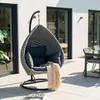 HOME DELUXE Hängesessel aus Seilgeflecht CADEIRA Hellgrau - Produktbild-Vorschau 2
