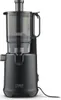 A black electric juicer is shown against a white background. Podgląd zdjęcia produktu