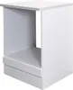 A white cabinet with an open shelf. Produktbild-Vorschau