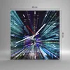 Wanduhr - Quadrat - Glasuhr - Abstraktion modern - 40x40cm Produktbild-Vorschau 3