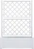 vidaXL květináč s mříží 100x43x142 cm PP Bílý Náhled obrázku produktu 4