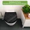 WC Sitz D-Form Schwarz mit Absenkautomatik Motiv Black Produktbild-Vorschau 2