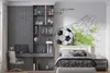 DECO WALLS Fototapete Kinderzimmer Fußball - Produktbild-Vorschau 4