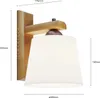 Wandleuchte AIDA NUSSBAUM EICHE E27 L:20cm H:24.5cm dimmbar Produktbild-Vorschau 3