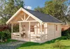 Alpholz Gartenhaus Lillehammer ISONaturbelassen 70mm Produktbild-Vorschau 5