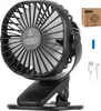Mini Ventilator Leise-3 Geschwindigkeitsstufen Clip Produktbild-Vorschau 9