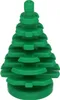 A green LEGO tree piece shown from the front. Podgląd zdjęcia produktu