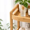 Relaxdays Eckregal Bambus, 5 halbrunde Ablagen, HBT: Produktbild-Vorschau 7