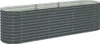 A long, rectangular, raised garden bed made of corrugated galvanized steel. Produktbild-Vorschau