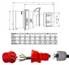 CEE-Adapter / Adapterleitung, Starkstrom-Adapter Stecker Produktbild-Vorschau 8