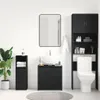 vidaXL Badezimmerschrank Schwarz 60x33x61 cm Holzwerkstoff Anteprima dell’immagine prodotto 3