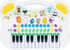 A children's toy keyboard with animal figures and musical notes. Anteprima dell’immagine prodotto
