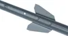 A close-up view of a gray metal fence post with two pointed metal fins attached. Produktbild-Vorschau
