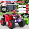 COSTWAY 24V quad elettrico per bambini a 2 velocità, quad Anteprima dell’immagine prodotto 8