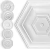 HEXIM Stuckrosette Styropor EPS weiß, Deckenrosette rund & Produktbild-Vorschau 1