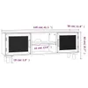 vidaXL TV-Schrank Braun 105x30x40 cm Massivholz Kiefer Produktbild-Vorschau 9
