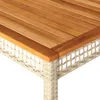 The Living Store Gartentisch Beige 180x90x75 cm Poly Rattan Produktbild-Vorschau 8