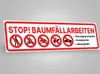 Forstarbeiten Banner Baumfällarbeiten Forst Plane PVC Produktbild-Vorschau 6