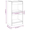 Libreria/divisorio in rovere marrone 40x30x72 cm Anteprima dell’immagine prodotto 7