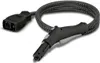 A black and gray steam hose with a connector and a handle. Anteprima dell’immagine prodotto