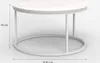 Table de salon ronde 80 cm en marbre contemporain Ossidiana Voir les images du produit 8