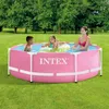 INTEX 28290ND - Pink Metal Frame Pool (244x76cm) Produktbild-Vorschau 7