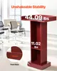 VEVOR pódiový stojan drevený rečnícky pult (105 cm), stôl Náhľad obrázku produktu 5