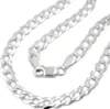 Kette 4,6mm flache Panzerkette mit Muster Silber 925 55cm Produktbild-Vorschau 2