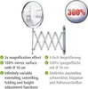 WENKO Cosmétiques Miroir de maquillage télescopique mural Voir les images du produit 2