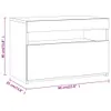 vidaXL Armoire TV avec lampes LED Chêne fumé 60x35x40 cm Voir les images du produit 4