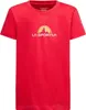 Rotes Kinder-T-Shirt von La Sportiva mit Logo auf der Vorderseite. Produktbild-Vorschau