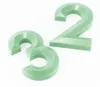 Horloge murale 3D moderne en plastique vert Voir les images du produit 6