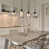 Hängelampe, 4 Flammig, Rauchglas, schwarz, L 99,5 cm Produktbild-Vorschau 3