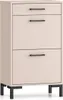 Schuhschrank Oiven Schuhkommode 55x34x94cm Cashmere mit Produktbild-Vorschau 1