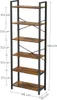 Regál 6 úrovní vitrína na knihy LOFT 186 cm Náhled obrázku produktu 6