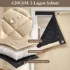 Cortina térmica para puerta, color beige, con ojales, Vista previa de la imagen del producto 5